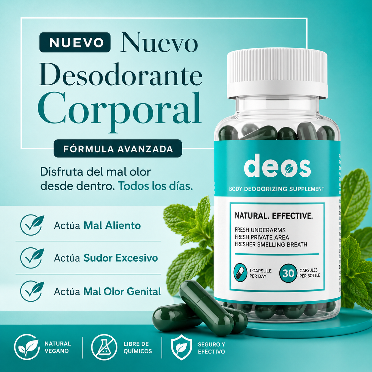 Deos Suplemento Elimina Mal Olor 30 Caps
