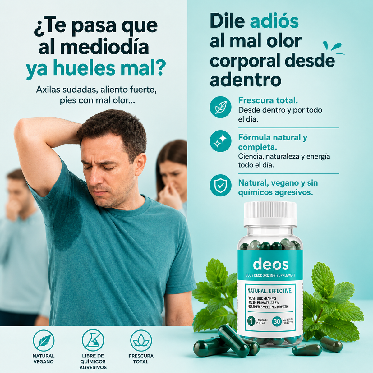 Deos Suplemento Elimina Mal Olor 30 Caps
